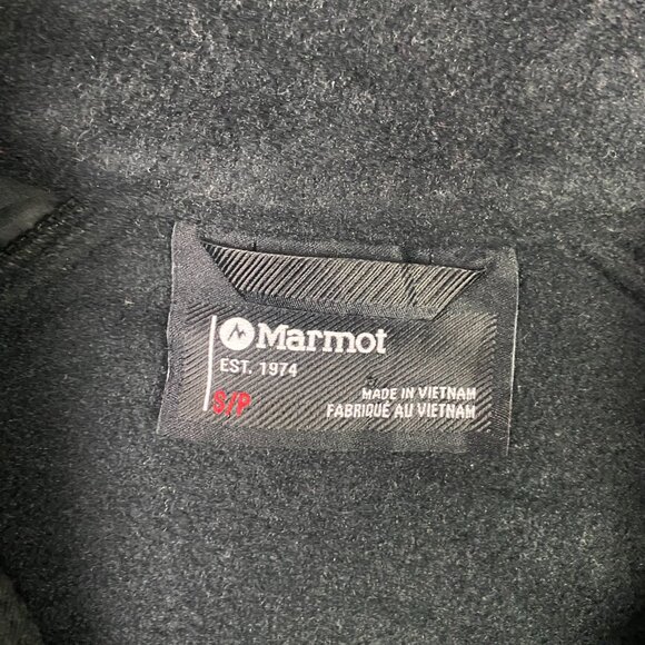 Marmot Jacket Women's Small Black PolarTec Fleece Full Zip Mock Neck Outdoors - Picture 5 of 10